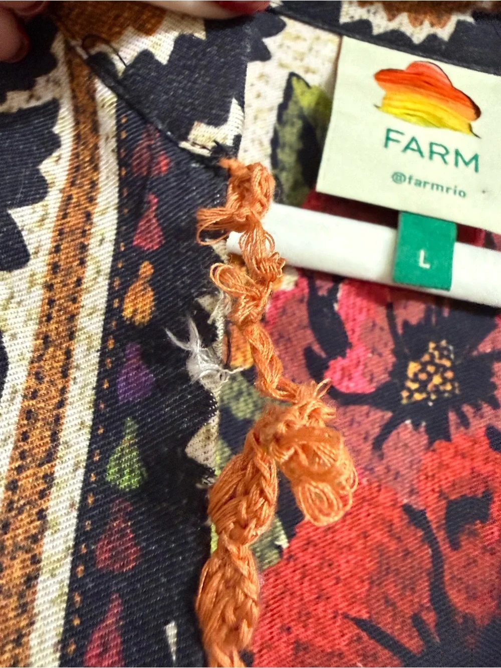 Farm Rio Flower Tapestry Dress - Picture 6 of 6